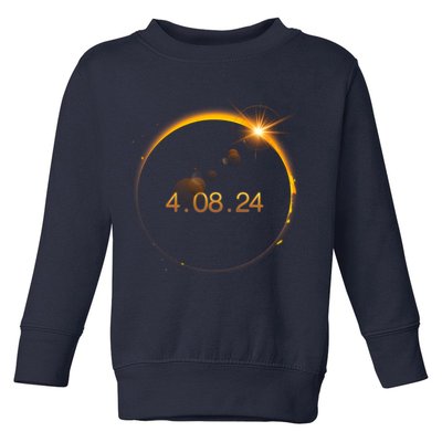 Total Solar Eclipse April 8 2024 Toddler Sweatshirt