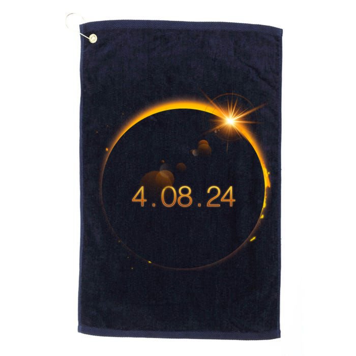 Total Solar Eclipse April 8 2024 Platinum Collection Golf Towel