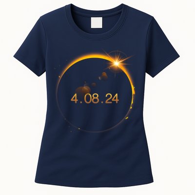 Total Solar Eclipse April 8 2024 Womens T-Shirt
