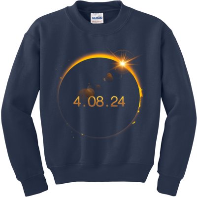 Total Solar Eclipse April 8 2024 Kids Sweatshirt
