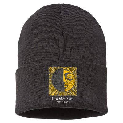 Total Solar Eclipse April 8 2024 Sustainable Knit Beanie