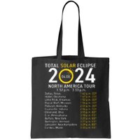 Total Solar Eclipse April 8 2024 Path Of The Eclipse Tote Bag