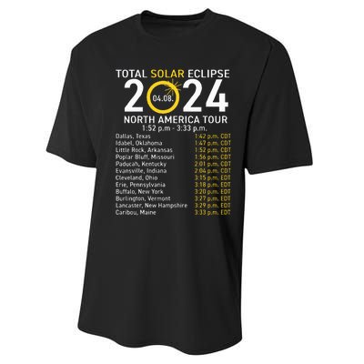 Total Solar Eclipse April 8 2024 Path Of The Eclipse Performance Sprint T-Shirt