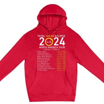 Total Solar Eclipse April 8 2024 Path Of The Eclipse Premium Pullover Hoodie