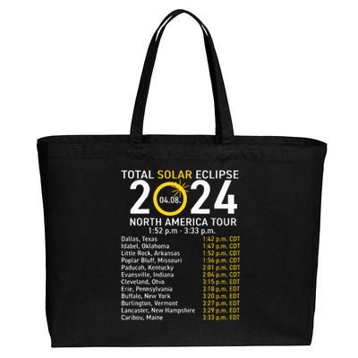 Total Solar Eclipse April 8 2024 Path Of The Eclipse Cotton Canvas Jumbo Tote