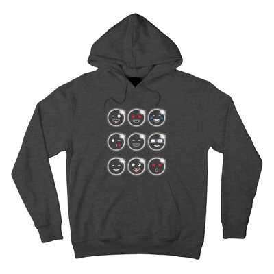 Total Solar Eclipse 04.08.2024 Silly Faces Funny Hoodie