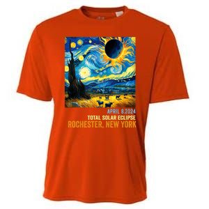 Total Solar Eclipse 04.08.2024 Rochester New York Cooling Performance Crew T-Shirt