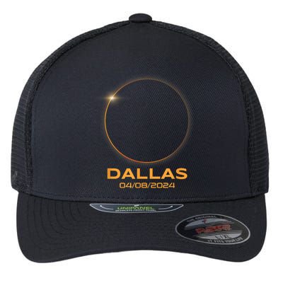 Total Solar Eclipse 2024 Dallas Texas Path Of Totality Flexfit Unipanel Trucker Cap