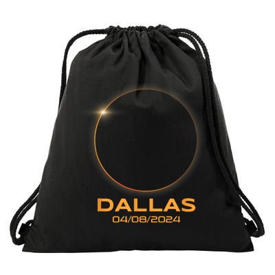 Total Solar Eclipse 2024 Dallas Texas Path Of Totality Drawstring Bag