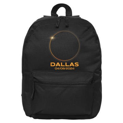 Total Solar Eclipse 2024 Dallas Texas Path Of Totality 16 in Basic Backpack