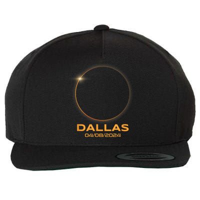 Total Solar Eclipse 2024 Dallas Texas Path Of Totality Wool Snapback Cap