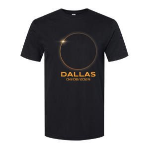 Total Solar Eclipse 2024 Dallas Texas Path Of Totality Softstyle® CVC T-Shirt