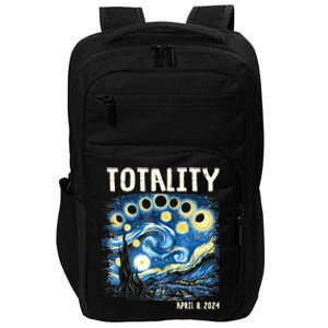 Total Solar Eclipse 2024 4.08.24 Starry Night Painting Impact Tech Backpack