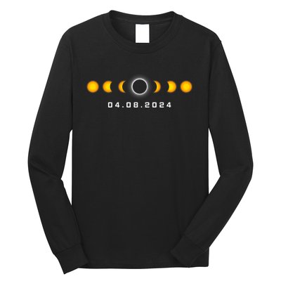 Total Solar Eclipse 04.08.2024 Rochester New York Long Sleeve Shirt