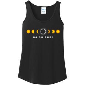 Total Solar Eclipse 04.08.2024 Rochester New York Ladies Essential Tank