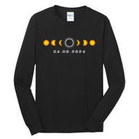 Total Solar Eclipse 04.08.2024 Rochester New York Tall Long Sleeve T-Shirt