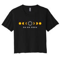 Total Solar Eclipse 04.08.2024 Rochester New York Women's Crop Top Tee