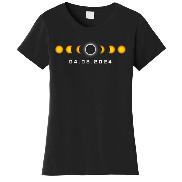 Total Solar Eclipse 04.08.2024 Rochester New York Women's T-Shirt