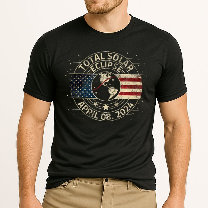 Total Solar Eclipse 2024 Totality Eclipse Path 04. 08. 2024 Cooling Performance Crew T-Shirt