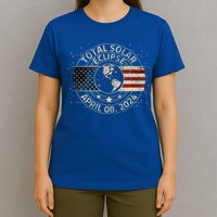 Total Solar Eclipse 2024 Totality Eclipse Path 04. 08. 2024 T-Shirt