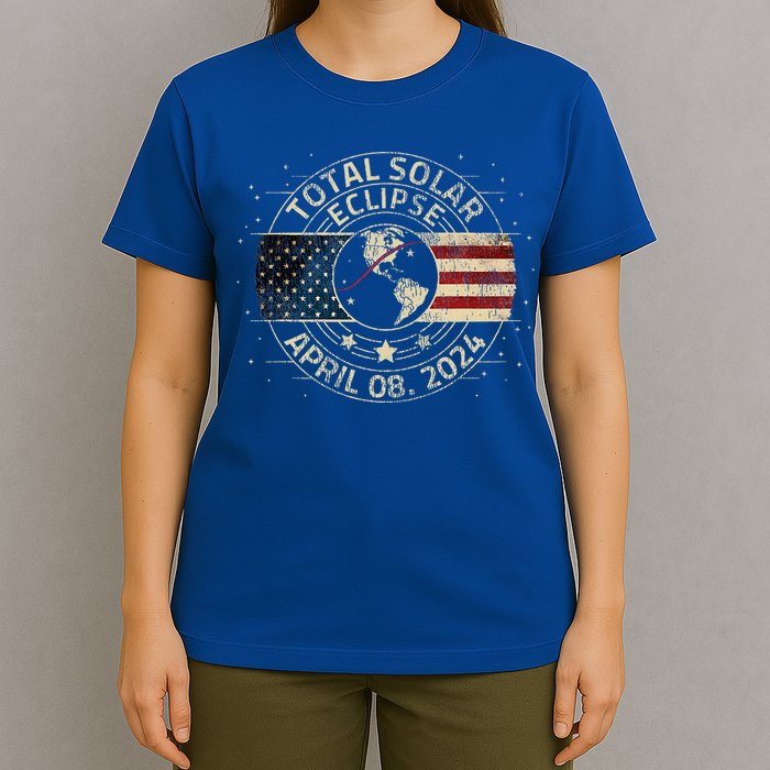 Total Solar Eclipse 2024 Totality Eclipse Path 04. 08. 2024 T-Shirt