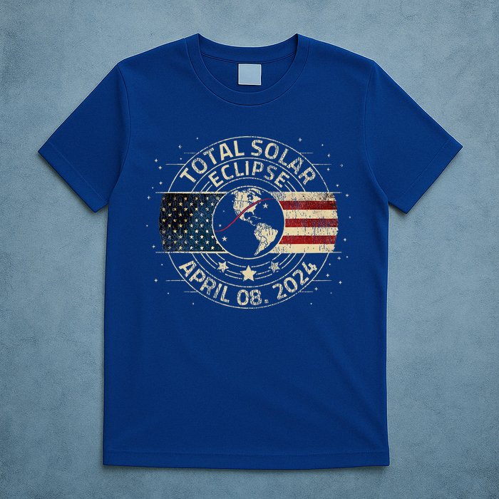 Total Solar Eclipse 2024 Totality Eclipse Path 04. 08. 2024 T-Shirt