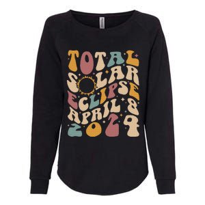 Total Solar Eclipse April 08 2024 Womens California Wash Sweatshirt