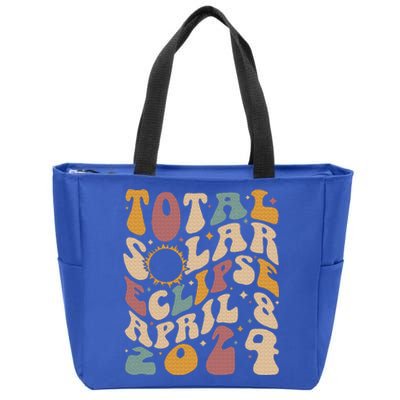 Total Solar Eclipse April 08 2024 Zip Tote Bag