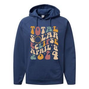 Total Solar Eclipse April 08 2024 Performance Fleece Hoodie