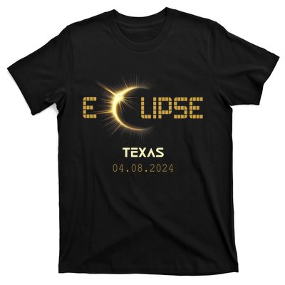 Total Solar Eclipse Texas Totality Usa April 8th 2024 Texas T-Shirt