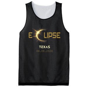 Total Solar Eclipse Texas Totality Usa April 8th 2024 Texas Mesh Reversible Basketball Jersey Tank