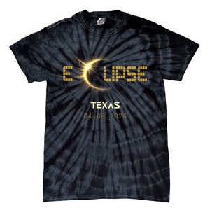 Total Solar Eclipse Texas Totality Usa April 8th 2024 Texas Tie-Dye T-Shirt