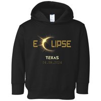 Total Solar Eclipse Texas Totality Usa April 8th 2024 Texas Toddler Hoodie