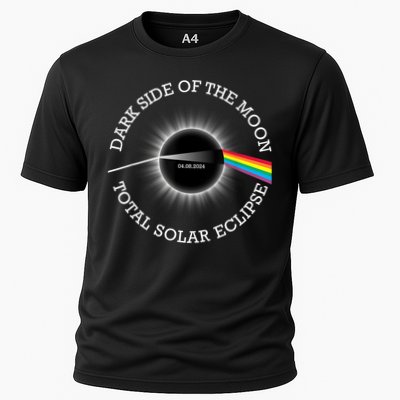 Total Solar Eclipse 04 08 24 Rainbow Totality Dark Side Moon Cooling Performance Crew T-Shirt