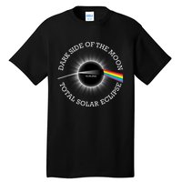 Total Solar Eclipse 04 08 24 Rainbow Totality Dark Side Moon Tall T-Shirt