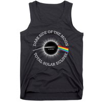 Total Solar Eclipse 04 08 24 Rainbow Totality Dark Side Moon Tank Top