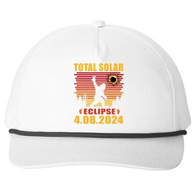 Total Solar Eclipse 04.08.2024 Sasquatch Bigfoot Snapback Five-Panel Rope Hat