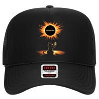 Total Solar Eclipse 2024 April 8 Cat America Totality High Crown Mesh Back Trucker Hat