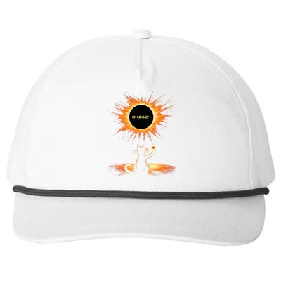 Total Solar Eclipse 2024 April 8 Cat America Totality Snapback Five-Panel Rope Hat