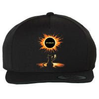 Total Solar Eclipse 2024 April 8 Cat America Totality Wool Snapback Cap