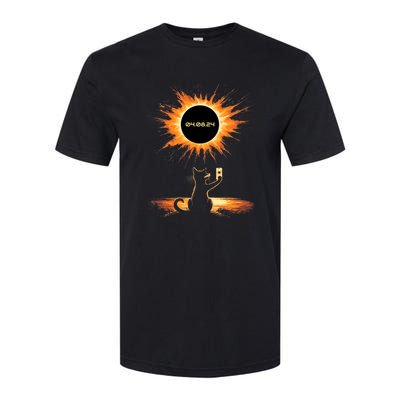 Total Solar Eclipse 2024 April 8 Cat America Totality Softstyle CVC T-Shirt