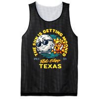 Texas Solar Eclipse Apr 8 2024 Sun Is Getting Mooned Mesh Reversible Basketball Jersey Tank