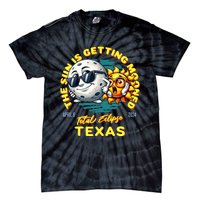 Texas Solar Eclipse Apr 8 2024 Sun Is Getting Mooned Tie-Dye T-Shirt