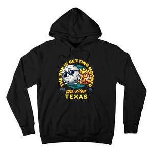 Texas Solar Eclipse Apr 8 2024 Sun Is Getting Mooned Tall Hoodie