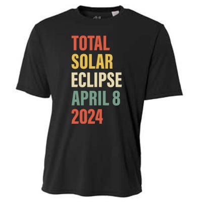 Total Solar Eclipse April 8 Cooling Performance Crew T-Shirt