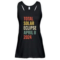 Total Solar Eclipse April 8 Ladies Essential Flowy Tank