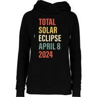 Total Solar Eclipse April 8 Womens Funnel Neck Pullover Hood