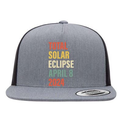 Total Solar Eclipse April 8 Flat Bill Trucker Hat