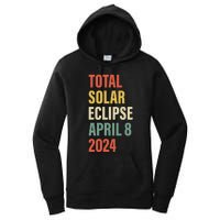 Total Solar Eclipse April 8 Women's Pullover Hoodie