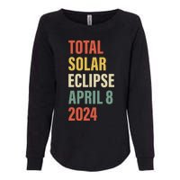 Total Solar Eclipse April 8 Womens California Wash Sweatshirt